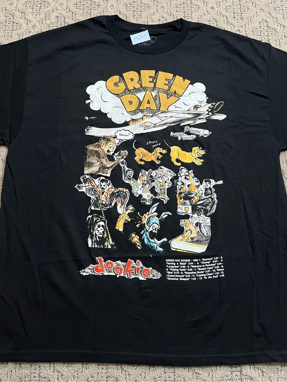 🎸 '22 Green Day Band Classic Album Track Listing Dookie Brand New Tee